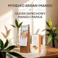 Olejek Zapachowy MANGO I PAPAJA Vera-Nord + Mydło dla skóry wrażliwej.  Nadaj twojemu mieszkaniu zapach odpowiadający twoim potrzebom. Wykorzystaj do tego kominki ceramiczne lub inne sposoby jakie Ci przyjdą do głowy.
