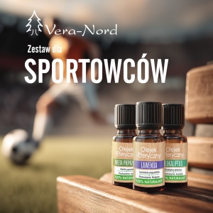 Zestaw 3 olejków eterycznych dla sportowców Vera Nord 3x10 ml