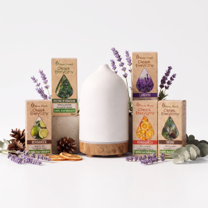 Ceramiczny dyfuzor + 5x10ml 100% naturalny olejek eteryczny VeraNord